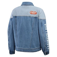 Veste en jean boutonnée pour femme WEAR by Erin Andrews des San Francisco Giants