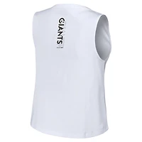 Women's WEAR by Erin Andrews White San Francisco Giants Lace-Up Tank Top