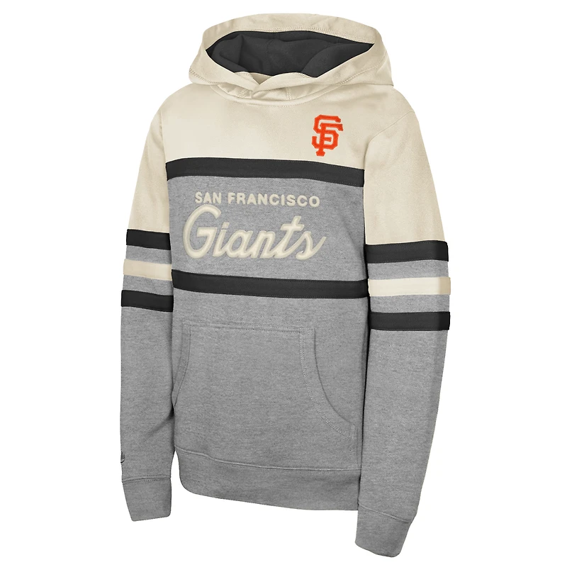 Sweat à capuche crème Mitchell & Ness pour jeunes, entraîneur-chef des Giants de San Francisco