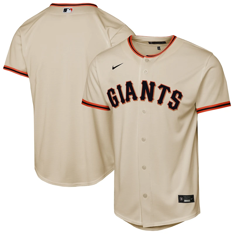 Maillot Nike crème pour jeunes San Francisco Giants Domicile Réplique 2.0