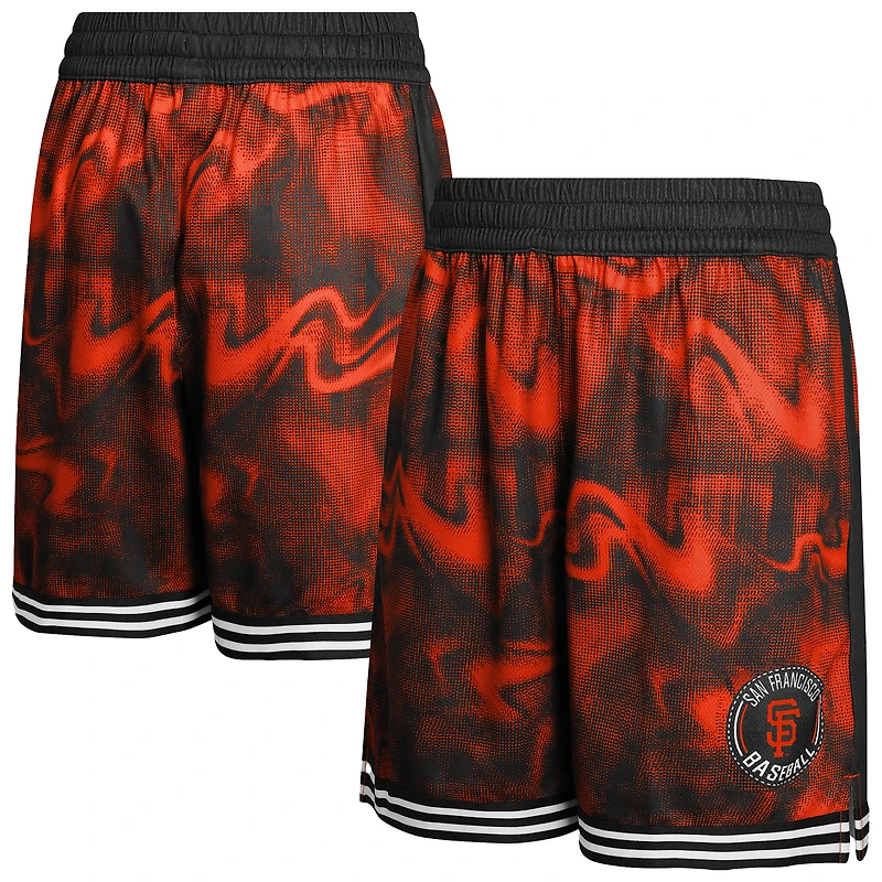 Youth Black/Orange San Francisco Giants Outfielder Shorts