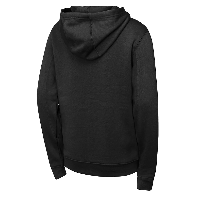 Youth Black San Francisco Giants Wordmark Full-Zip Fleece Hoodie