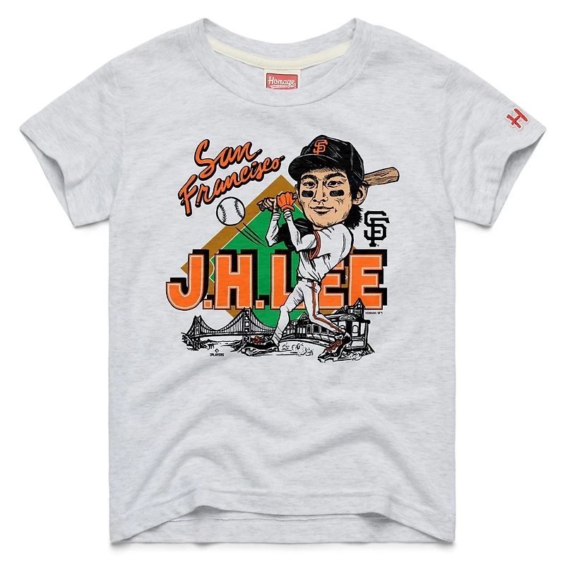 T-shirt graphique tri-blend hommage à Jung Hoo Lee Ash, joueur des Giants de San Francisco, pour jeunes