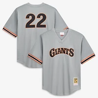 Youth Mitchell & Ness Will Clark Gray San Francisco Giants Cooperstown Collection Mesh Batting Practice Jersey