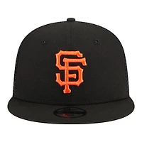 Youth New Era  Black San Francisco Giants 9FIFTY Trucker Snapback Hat