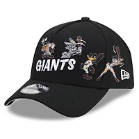 Casquette ajustable New Era noire San Francisco Giants Looney Tunes A-Frame 9FORTY pour jeunes