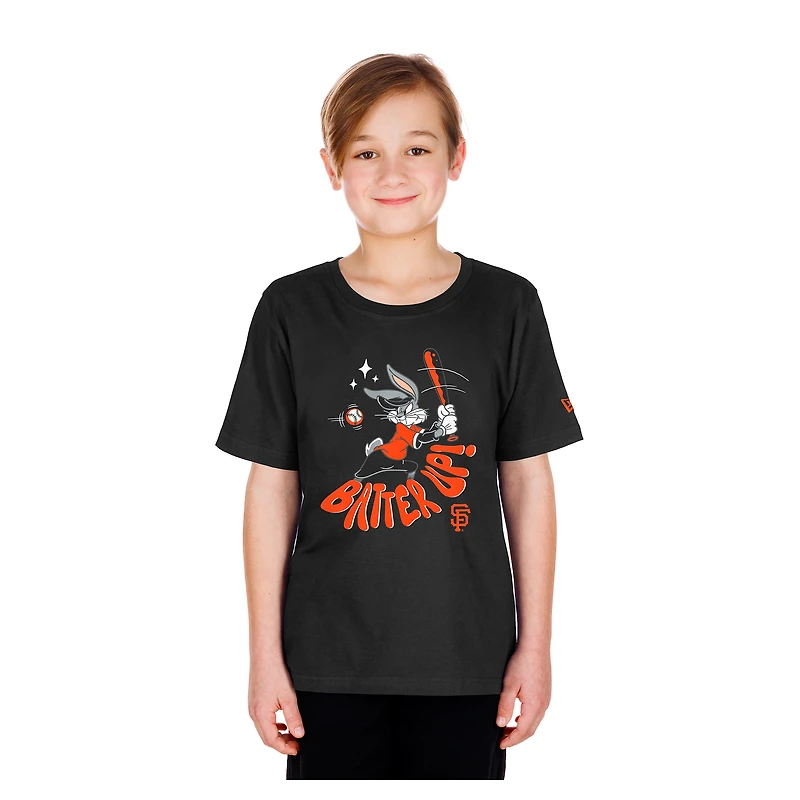T-shirt New Era noir pour jeunes, motif Looney Tunes, San Francisco Giants