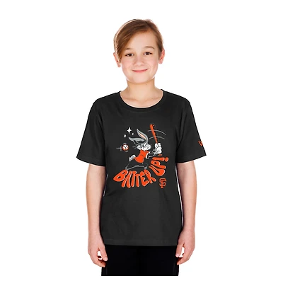 T-shirt New Era noir pour jeunes, motif Looney Tunes, San Francisco Giants