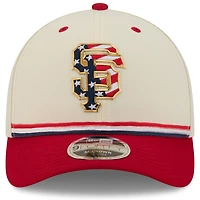 Youth New Era Cream/Red San Francisco Giants USA 250 9FORTY M-Crown Adjustable Hat