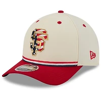 Youth New Era Cream/Red San Francisco Giants USA 250 9FORTY M-Crown Adjustable Hat