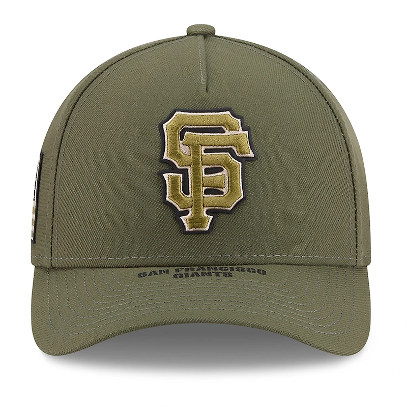 Youth New Era Olive San Francisco Giants 2026 Armed Forces Day 9FORTY M-Crown Adjustable Hat