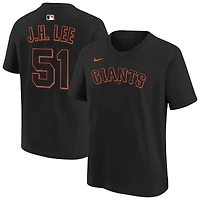 Youth Nike Jung Hoo Lee Black San Francisco Giants Name & Number T-Shirt