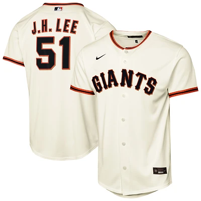 Maillot réplique domicile Nike Jung Hoo Lee crème des Giants de San Francisco pour jeunes