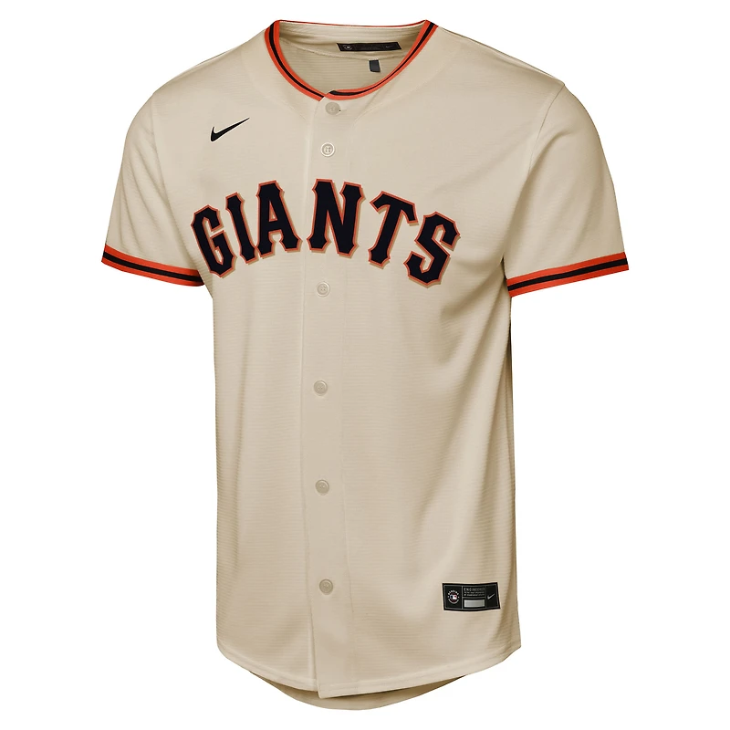 Maillot Nike Matt Chapman crème pour enfant, réplique domicile des Giants de San Francisco