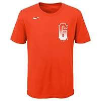 T-shirt Nike orange pour enfant San Francisco Giants City Connect Wordmark