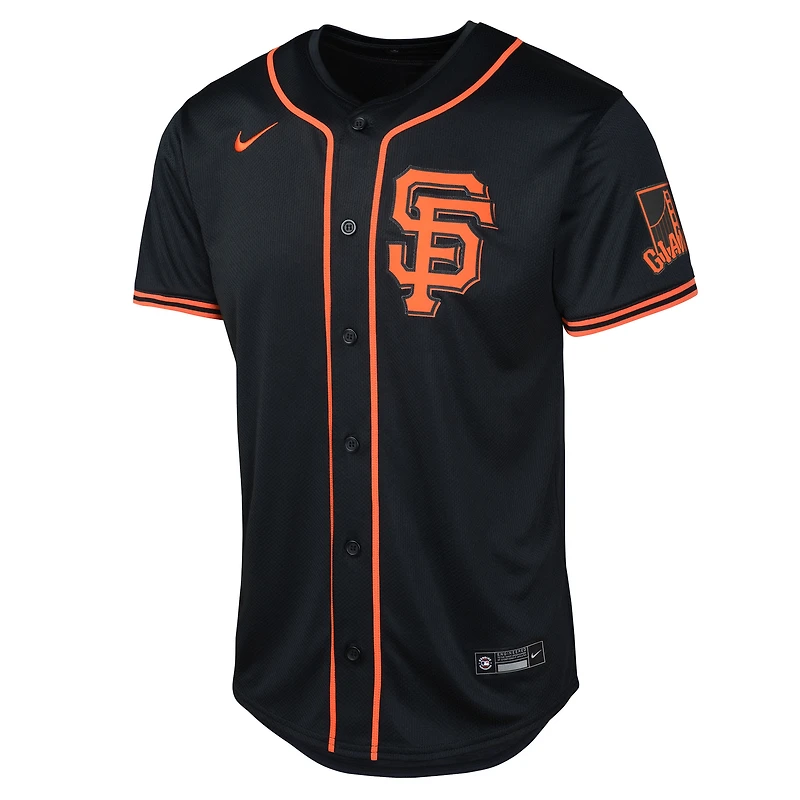 Maillot Nike Rafael Devers noir des Giants de San Francisco pour jeunes, édition limitée