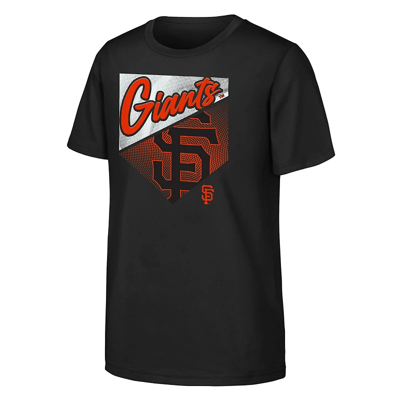 T-shirt noir Outerstuff pour jeunes, motif Prime Plate des Giants de San Francisco