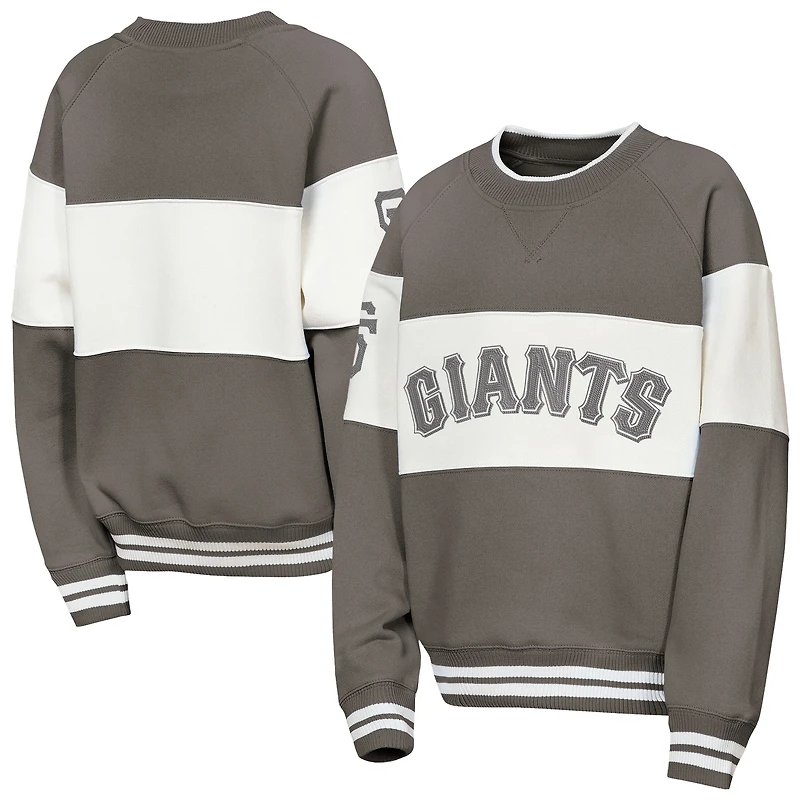 Sweat-shirt gris Youth Outerstuff San Francisco Giants Ultimate Pastels On Base