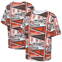 Youth Outerstuff  Orange San Francisco Giants All-Over Pennant T-Shirt