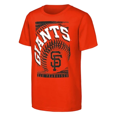 T-shirt de baseball Outerstuff orange pour jeunes, modèle Speed ​​Pitch des Giants San Francisco
