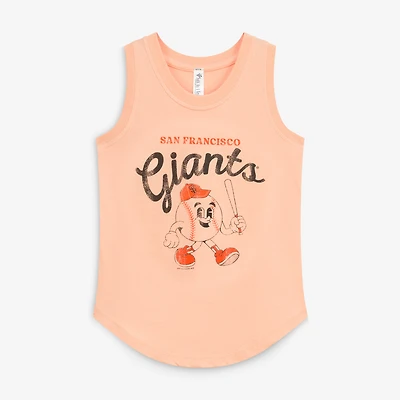 Youth Soft as a Grape  Orange San Francisco Giants Game Day Tank Top
