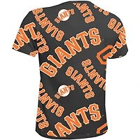 T-shirt noir Stitches San Francisco Giants Allover Team pour jeune