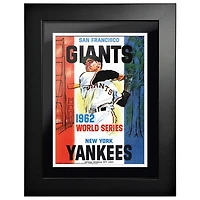 San Francisco Giants vs. New York Yankees 1962 World Series - Couverture de programme encadrée 12'' x 16''