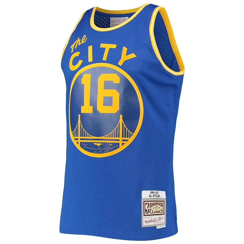 Maillot Swingman Mitchell & Ness Al Attles Royal San Francisco Warriors 1966/1967 pour homme