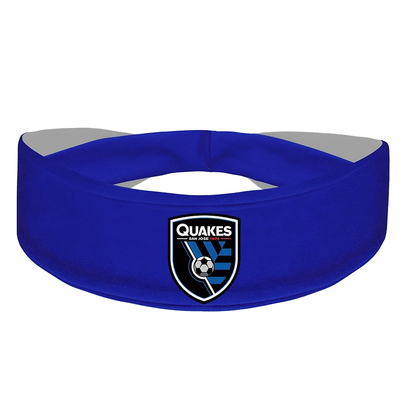 Bandeau rafraîchissant avec logo principal des San Jose Earthquakes (bleu)
