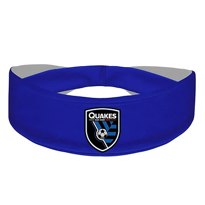 Bandeau rafraîchissant avec logo principal des San Jose Earthquakes (bleu)