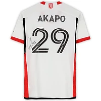Maillot adidas blanc dédicacé Carlos Akapo des San Jose Earthquakes #29, utilisé lors du match de la saison 2024 de la MLS - Taille M