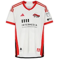 Maillot adidas blanc dédicacé Carlos Akapo des San Jose Earthquakes #29, utilisé lors du match de la saison 2024 de la MLS - Taille M