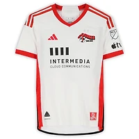 Maillot adidas blanc dédicacé Carlos Gruezo des San Jose Earthquakes, numéro 7, utilisé lors du match de la saison 2024 de la MLS - Taille S