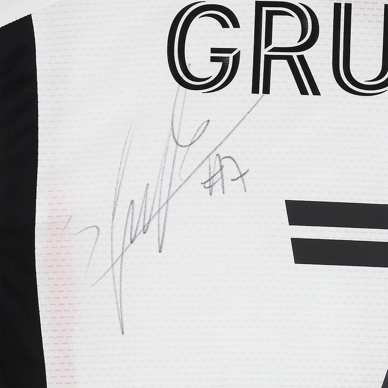 Maillot adidas blanc dédicacé Carlos Gruezo des San Jose Earthquakes, numéro 7, utilisé lors du match de la saison 2024 de la MLS - Taille S