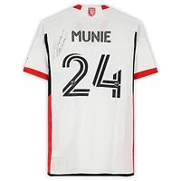 Maillot adidas blanc dédicacé Daniel Munie des San Jose Earthquakes, numéro 24, utilisé lors du match, saison 2024 de la MLS - Taille L