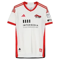 Maillot adidas blanc dédicacé Daniel Munie des San Jose Earthquakes, numéro 24, utilisé lors du match, saison 2024 de la MLS - Taille L