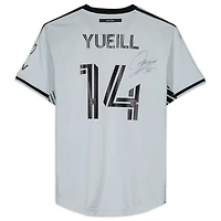 Jackson Yueill San Jose Earthquakes Autographed Match-Used #14 Gray Jersey from the 2023 MLS Season