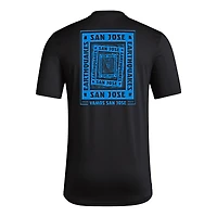 Men's adidas Black San Jose Earthquakes Local Wrap T-Shirt