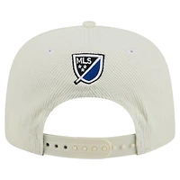 Men's New Era  Cream San Jose Earthquakes 2025 Kickoff Snapback Golfer Hat