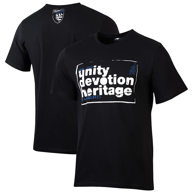T-shirt décontracté noir pour homme, motif sportif, Suède, San Jose Earthquakes, jour de match