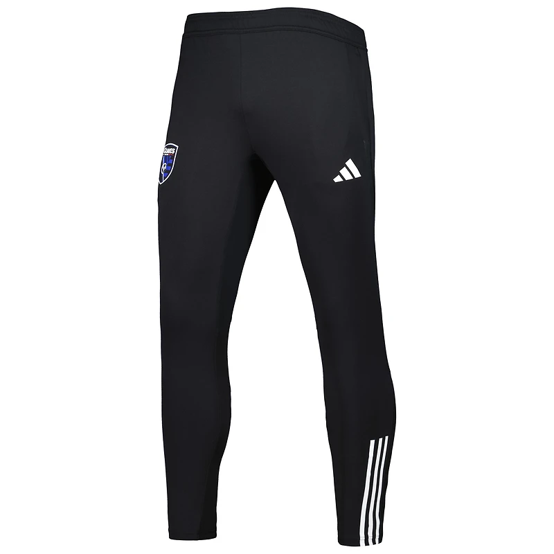Men's adidas Black San Jose Earthquakes 2023 On-Field Team Crest AEROREADY Training Pants