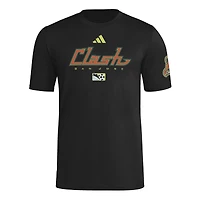 Men's adidas Black San Jose Earthquakes 2025 Archive Collection Jersey Hook T-Shirt