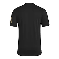 Men's adidas Black San Jose Earthquakes 2025 Archive Collection Jersey Hook T-Shirt