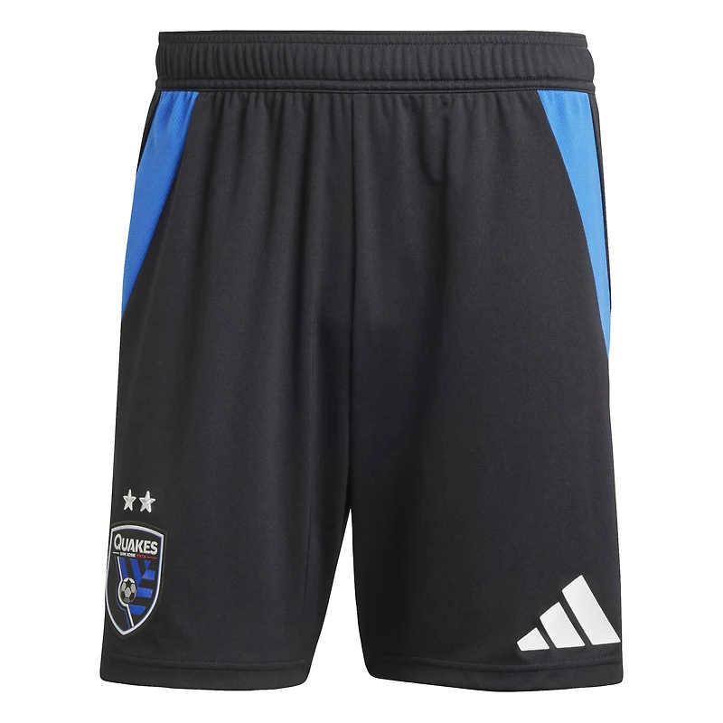 Men's adidas Black San Jose Earthquakes Home 2025 Headliner Authentic Shorts