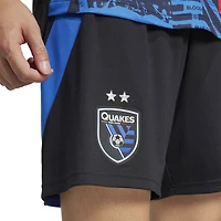 Short adidas noir authentique San Jose Earthquakes Home 2025 Headliner pour homme