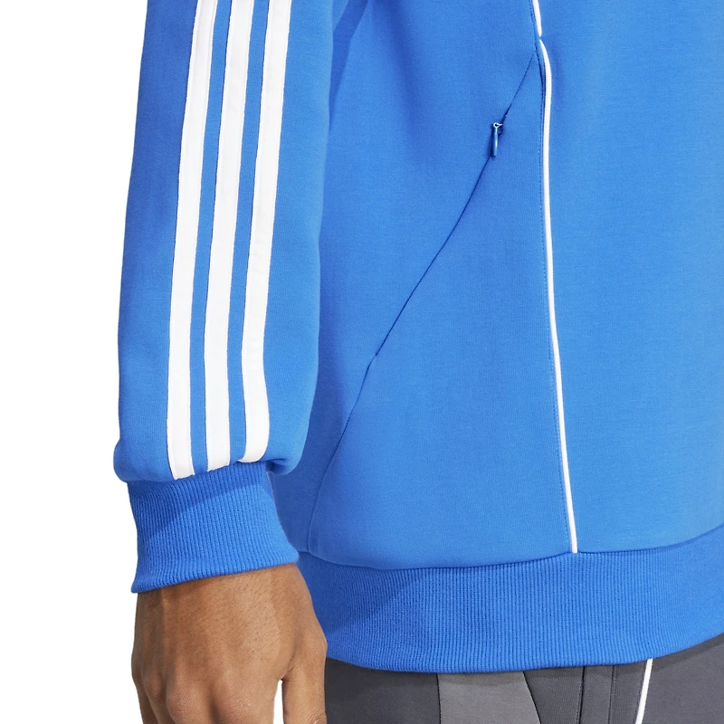 Sweat à capuche adidas bleu San Jose Earthquakes 2025 Travel pour homme