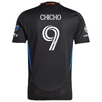 Maillot de joueur authentique San Jose Earthquakes 2025 Headliner noir adidas Cristian Arango pour homme