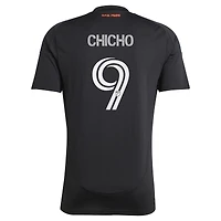 Men's adidas Cristian Arango Black San Jose Earthquakes 2025 Headliner Replica Player Jersey