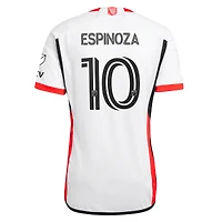 Men's adidas Cristian Espinoza White San Jose Earthquakes 2025 The 50 Kit Authentic Player Jersey