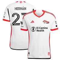 Men's adidas Hernán López White San Jose Earthquakes 2025 The 50 Kit Authentic Player Jersey